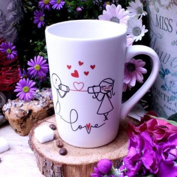 Sprüche Tasse Henkelbecher mit Spruch Love