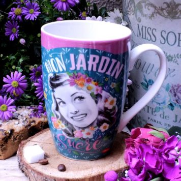 Sprüche Tasse Kaffebecher Nostalgie Mon Jardin