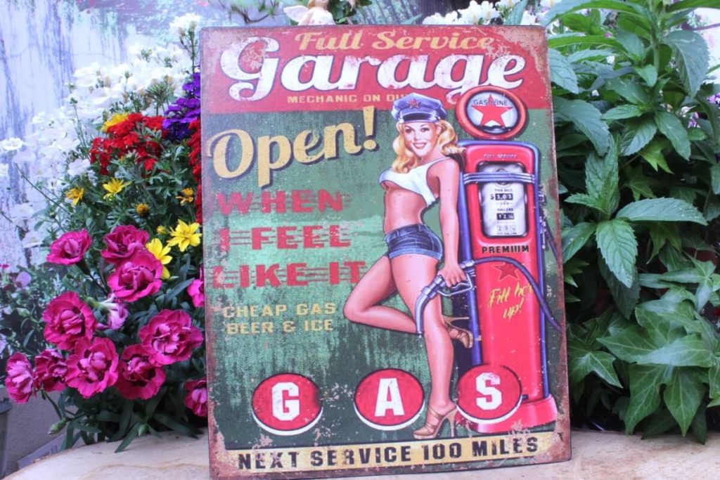 Deko Blechschild Coole Designs zum Aufhängen Full Service Garage
