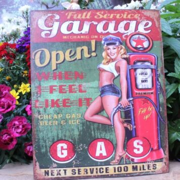 Deko Blechschild Coole Designs zum Aufhängen Full Service Garage