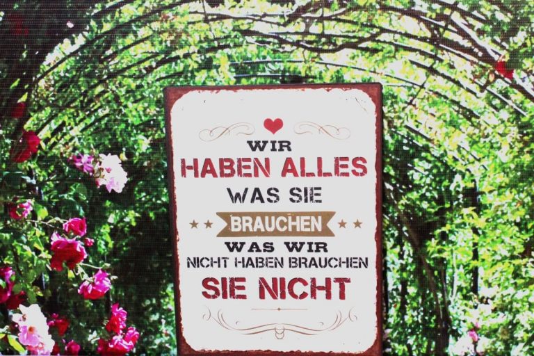 Deko Blechschild Wir Haben Alles Was Sie Brauchen