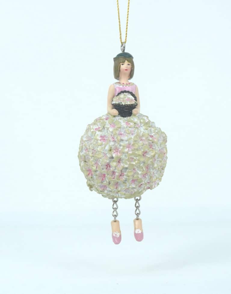 Deko Figur Blumenmädchen Hortensienmädchen zum Hängen