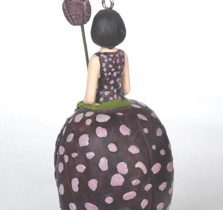 Deko Figur Blumenmädchen Schachbrettblumemädchen zum Hängen