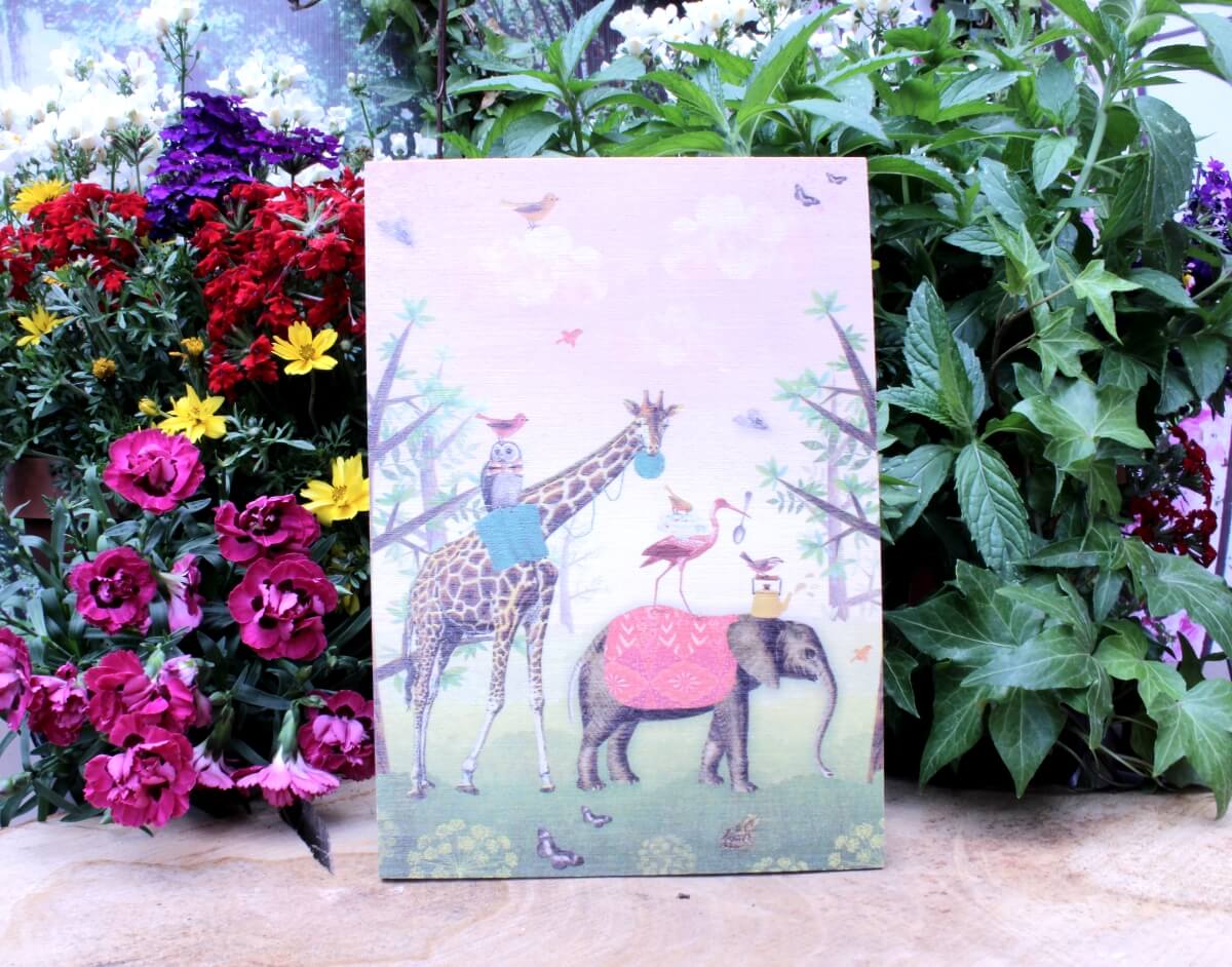 Deko Holzbild Coole Designs zum Aufhängen Elefant Elfengarten Dormagen
