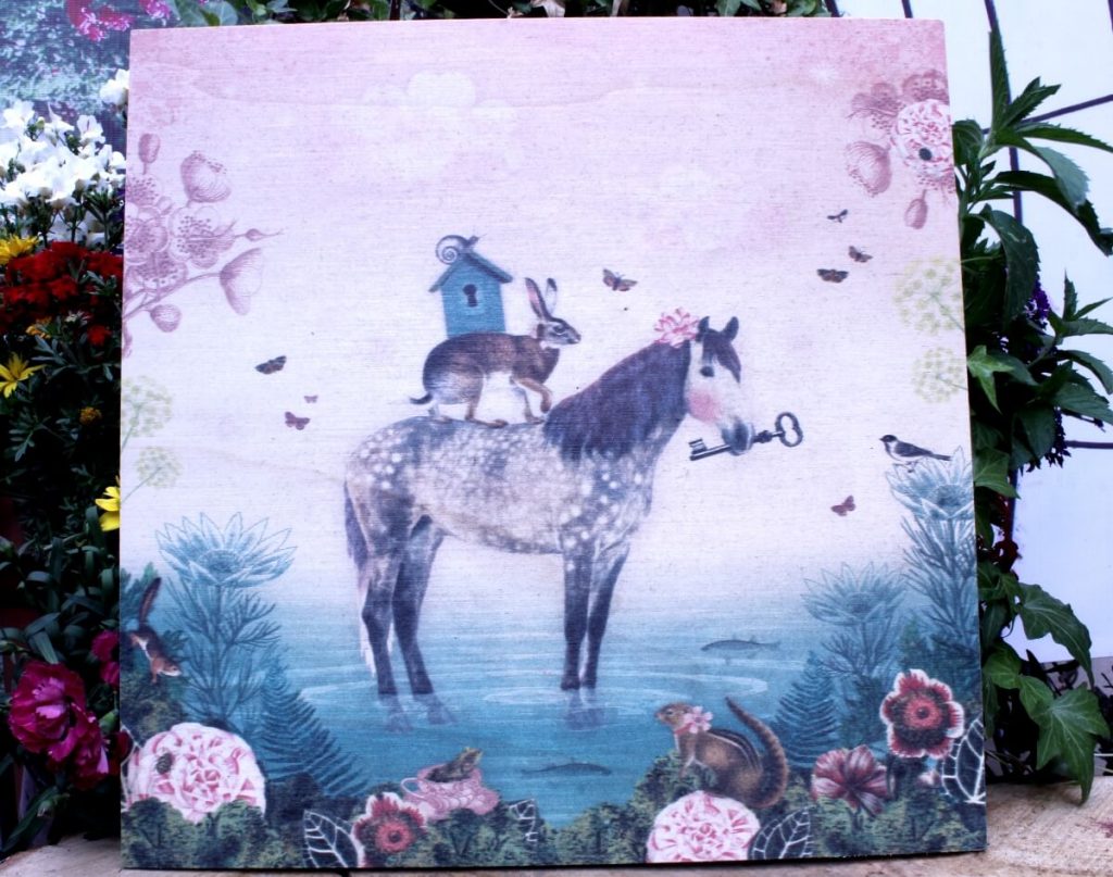 Deko Holzbild Coole Designs zum Aufhängen Pferd Elfengarten Dormagen