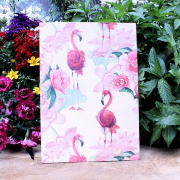 Deko Holzbild Coole Designs zum Aufhängen Flamingo Red