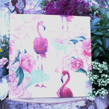 Deko Holzbild Coole Designs zum Aufhängen Flamingos