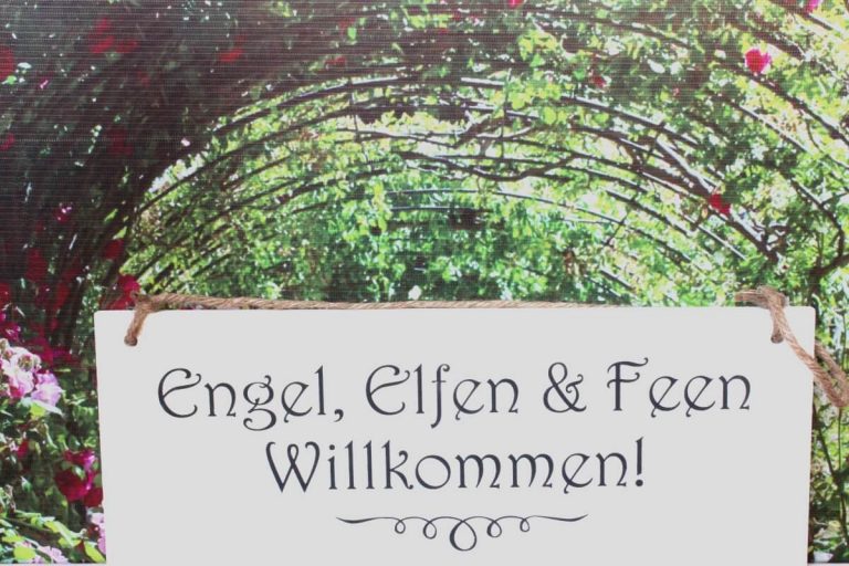 Deko Holzschild Coole Designs Aufhänger Engel, Elfen & Feen, Willkommen!