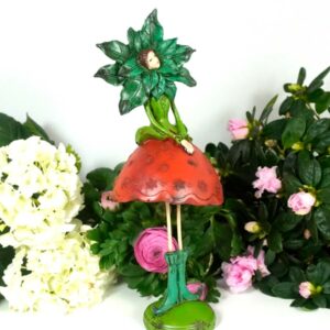 Dekofigur Glücksbringer Blüten Elfe