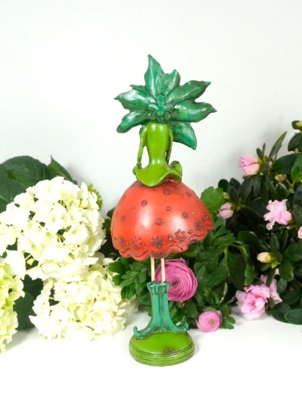 Dekofigur Glücksbringer Blüten Elfe