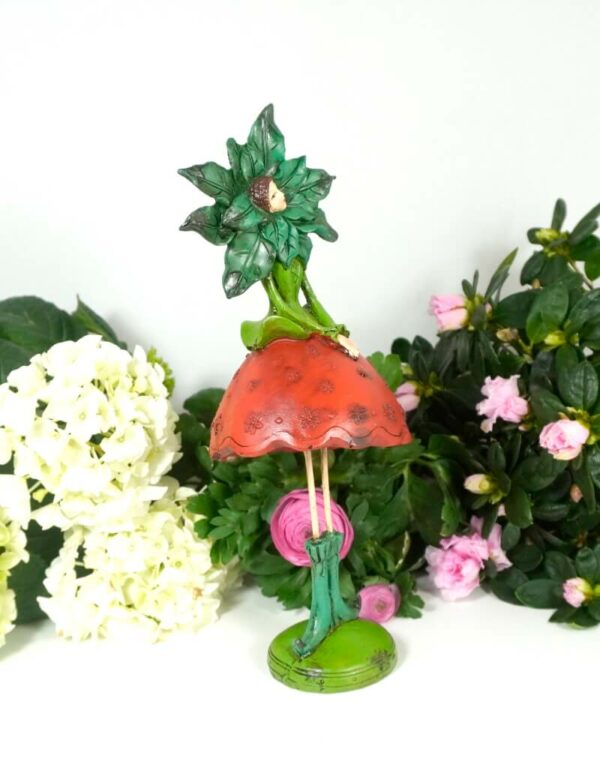 Dekofigur Glücksbringer Blüten Elfe