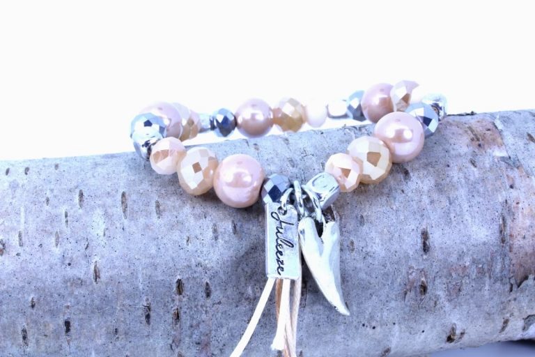 Juleeze Armband Lichtfarbe Beige & Silber