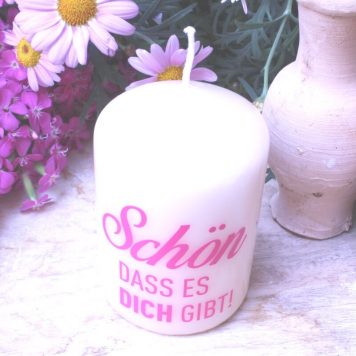 Kerzilein Kerze Flämmchen Schön Dass Es Dich Gibt!