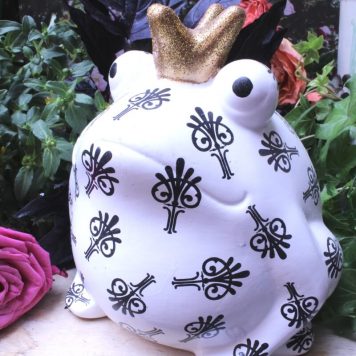 Pomme Pidou Spardose Frosch Freddy Black & White Symbole