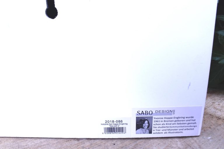 Sabo Design Wandbild Leben heisst jeden Tag einige Punkt