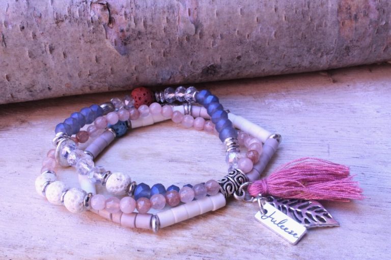 Juleeze Armband Lichtfarben mit Blatt & Troddel