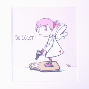 SweetDesign by Nala Passpartout Bild Du Lügst!