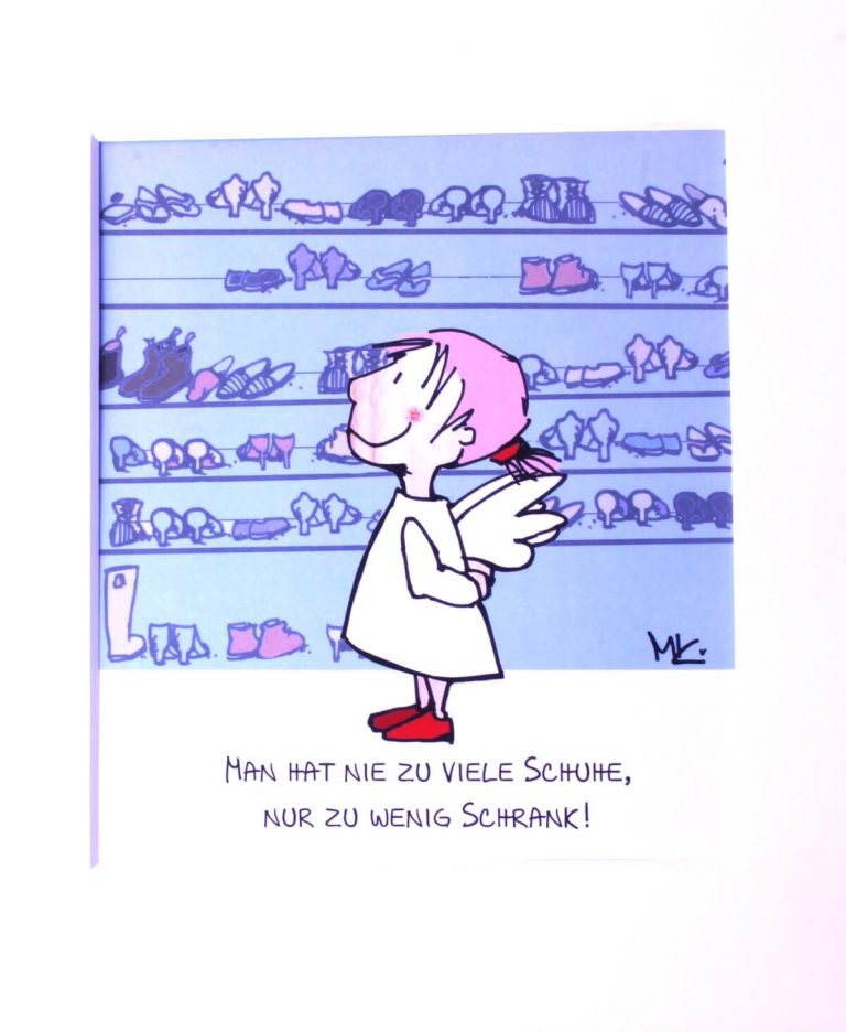 SweetDesign by Nala Passpartout Man Hat Nie Zu Viele Schuhe