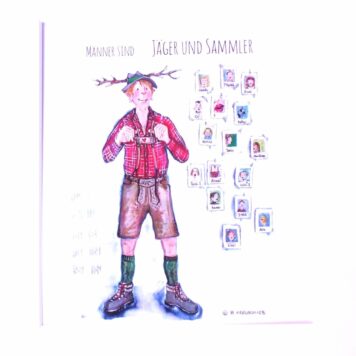SweetDesign by Nala Passpartout Männer sind Jäger und Sammler