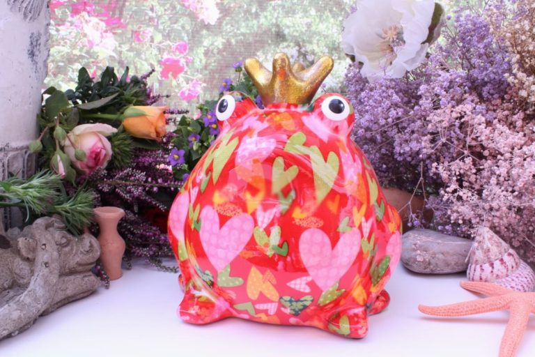 Pomme Pidou Spardose Frosch Freddy Orange