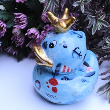 Pomme Pidou Spardose Ente Ducky Hellblau