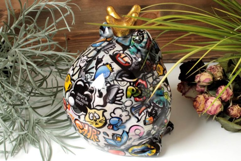 Pomme Pidou Spardose Frosch Freddy Whats on your mind