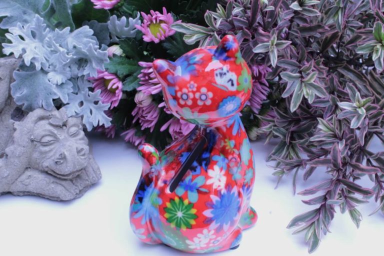 Pomme Pidou Spardose Petite Katze Kitty Red