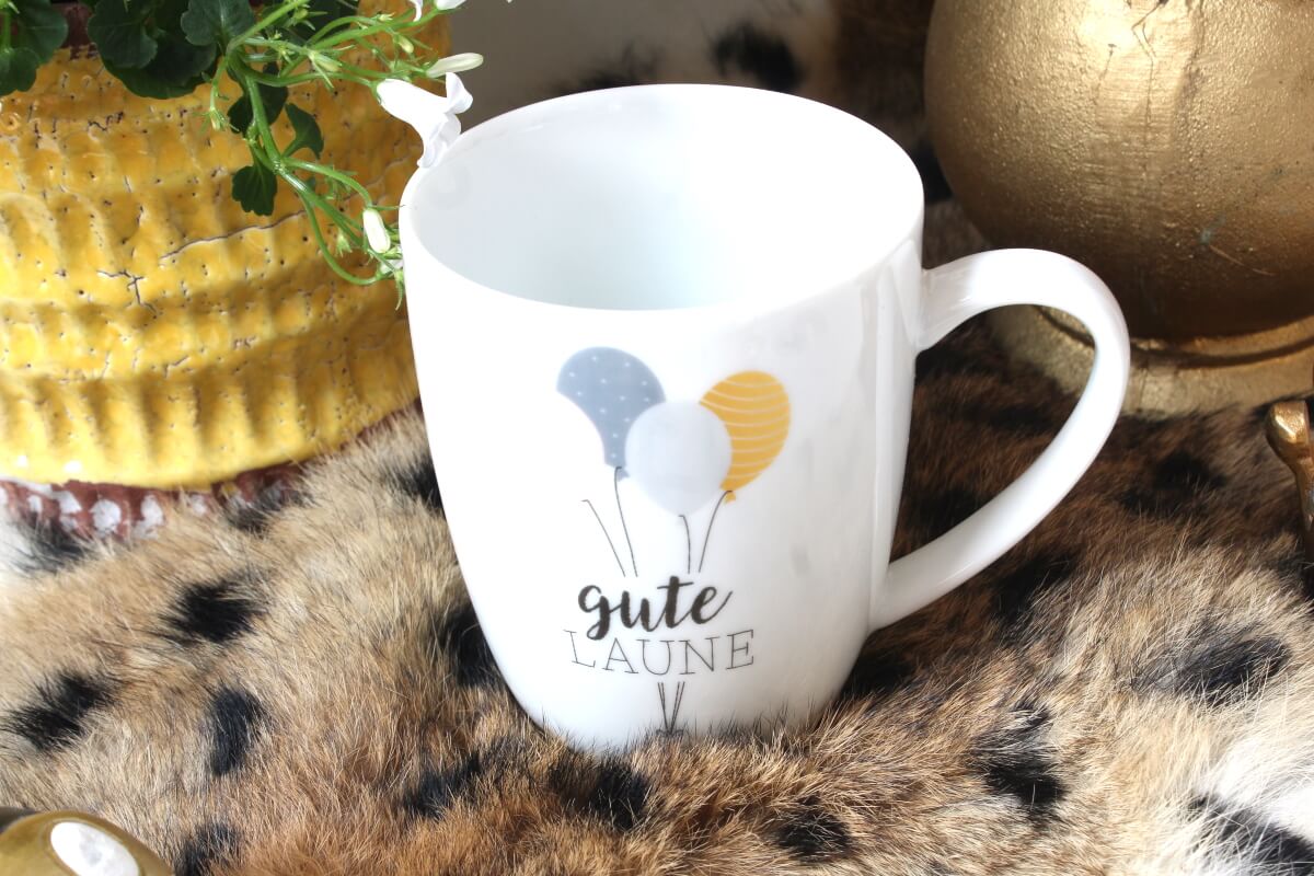 Henkelbecher Spruche Kaffeetasse Gute Laune Elfengarten Dormagen