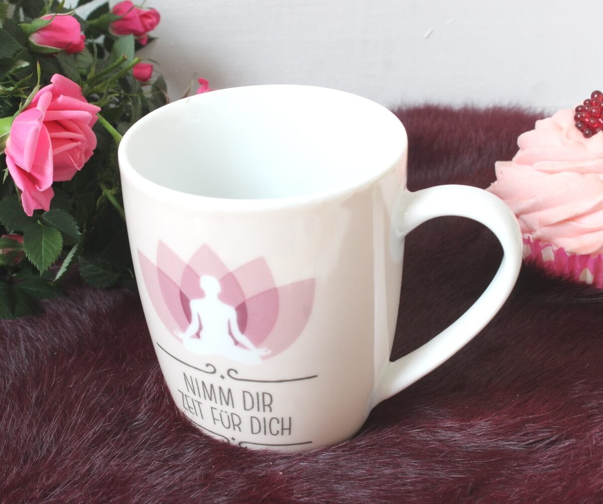 Henkelbecher Sprüche Kaffeetasse Nimm Dir Zeit Für Dich Elfengarten