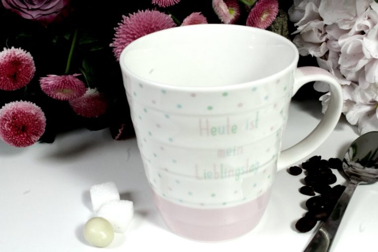 Henkelbecher Sprüche Kaffeetasse Heute ist mein Lieblingstag