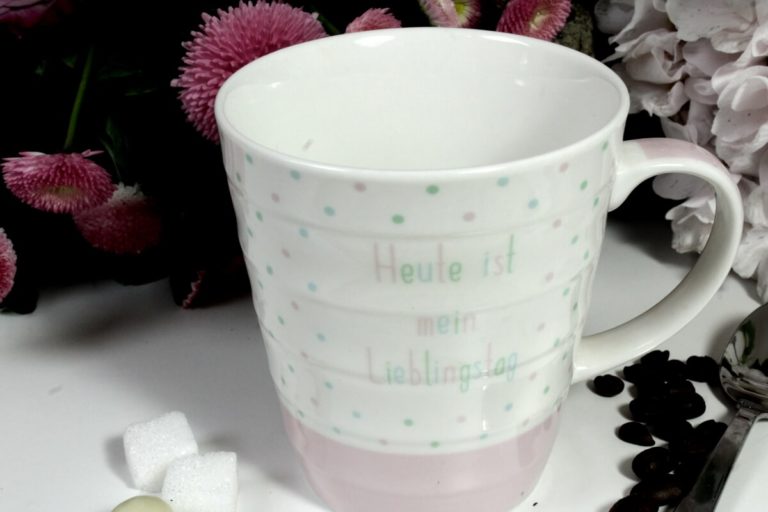 Henkelbecher Sprüche Kaffeetasse Heute ist mein Lieblingstag