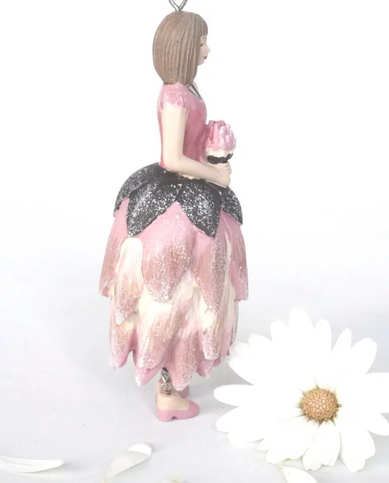 Deko Figur Blumenmädchen Proteamädchen rosa zum Hängen