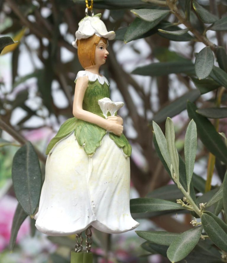 Deko Figur Dekohänger Blumenfee Blütenkelch