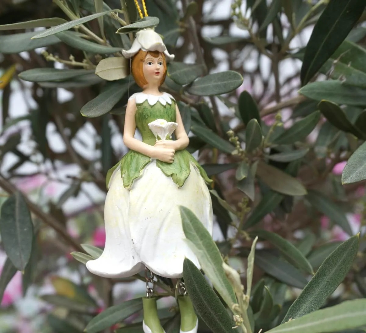 Deko Figur Dekohänger Blumenfee Blütenkelch