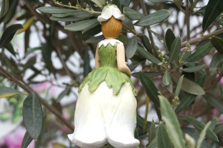 Deko Figur Dekohänger Blumenfee Blütenkelch
