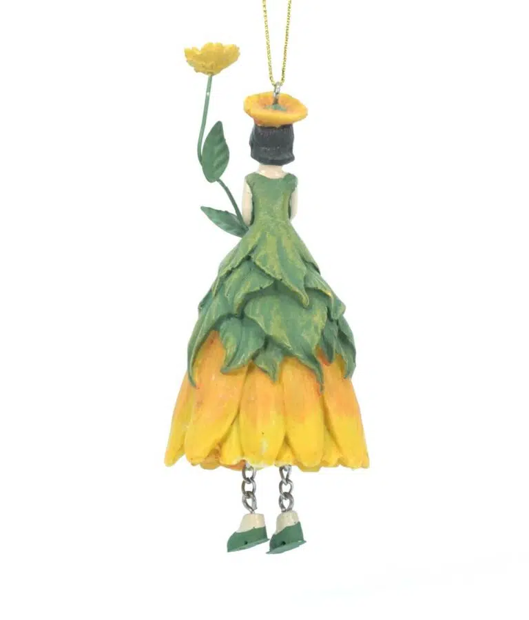 Deko Figur Blumenmädchen Sonnenblumenmädchen zum Hängen