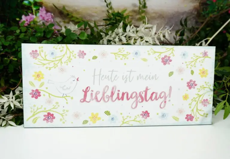 Deko Blechschild Heute ist mein Lieblingstag!