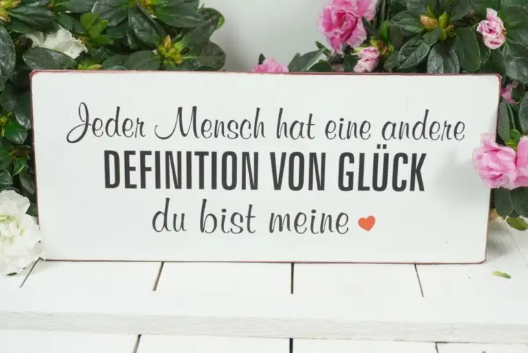 Deko Blechschild Jeder Mensch hat eine andere Definition Von Glück