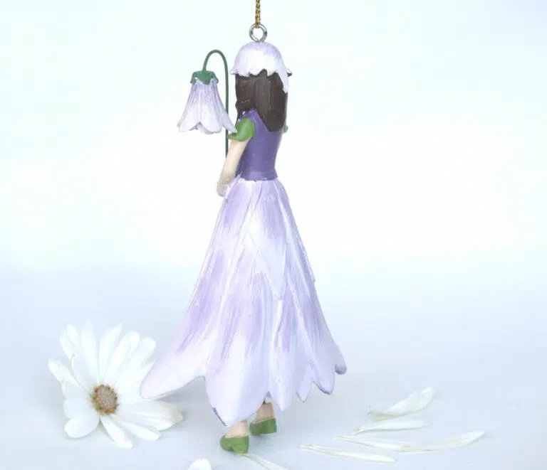 Deko Figur Blumenmädchen Akeleimädchen lila zum Hängen