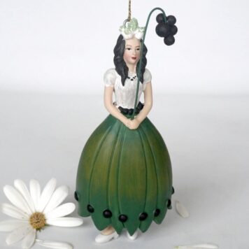 Deko Figur Blumenmädchen Ligustrumbeerenmädchen zum Hängen