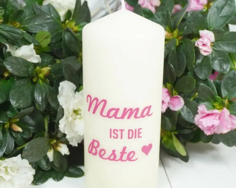 Kerzilein Kerze Flamme Mama ist die Beste