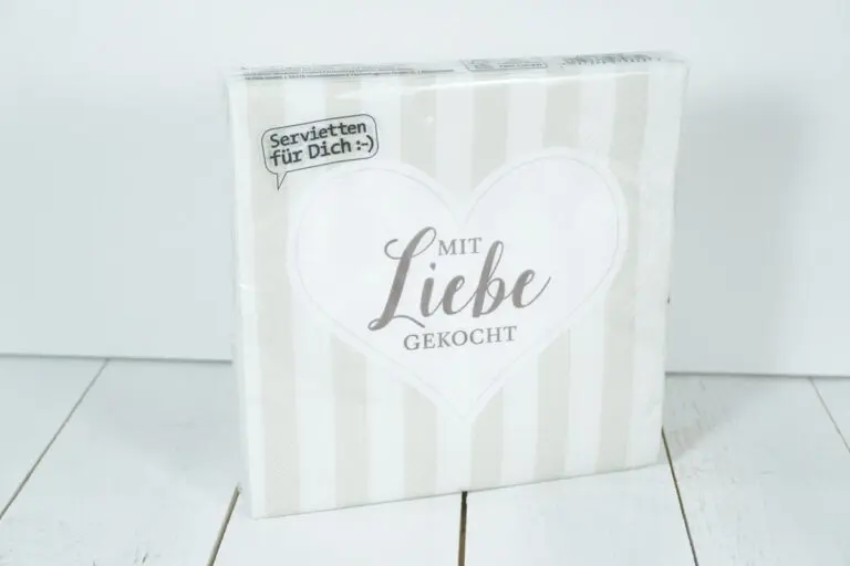 LaVida Servietten für Dich Mit Liebe Gekocht