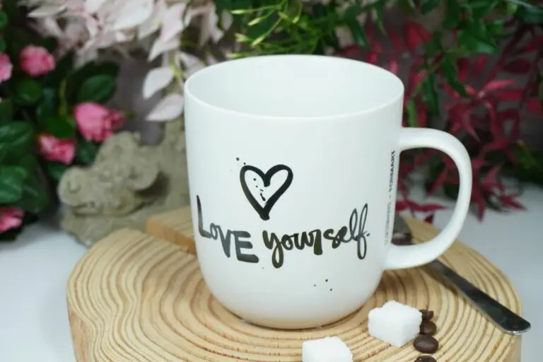 PPD Henkelbecher Kaffeebecher Love yourself