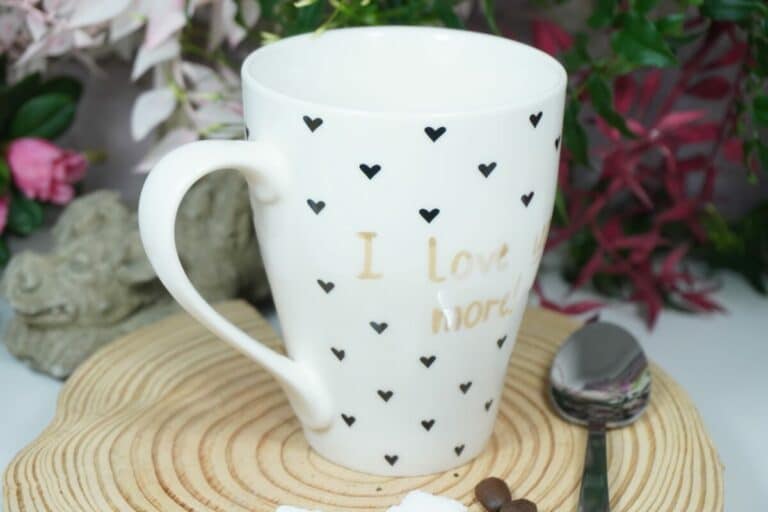 Sprüche Tasse Kaffeebecher mit Spruch I Love you more