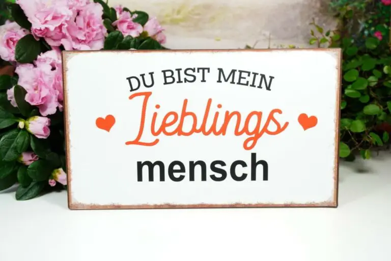 Deko Blechschild Du Bist mein Lieblingsmensch