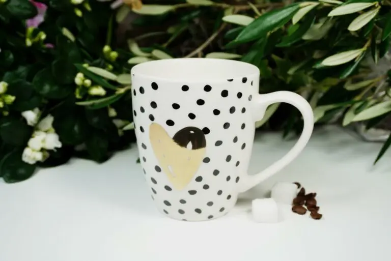 Henkelbecher Sprüche Kaffeetasse Goldherz