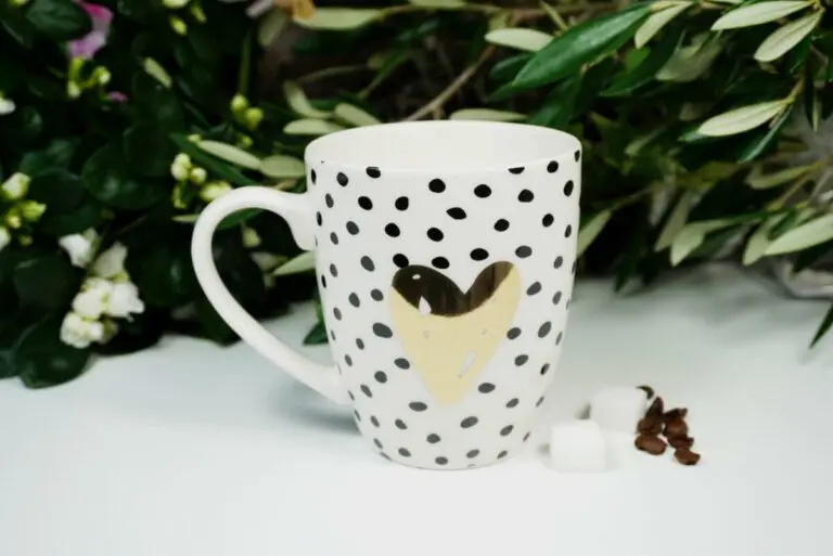 Henkelbecher Sprüche Kaffeetasse Goldherz