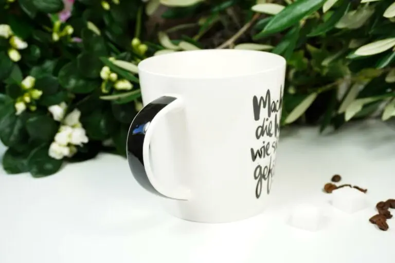PPD Henkelbecher Mach dir die Welt, wie sie dir gefällt. mit Geschenkbox