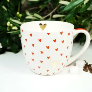 PPD Henkelbecher Sunny Heart mit Geschenkbox