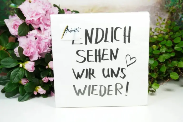Servietten Ambiente Endlich Sehen Wir Uns Wieder!